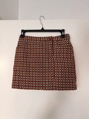 Anna Sui for Target Vintage Mini Skirt Brown Orange Y2K | XS